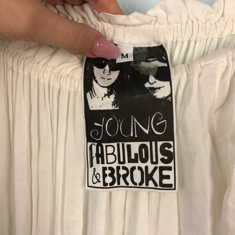 Young Fabulous & Broke off the shoulder maxi dress - Picture 7 of 8